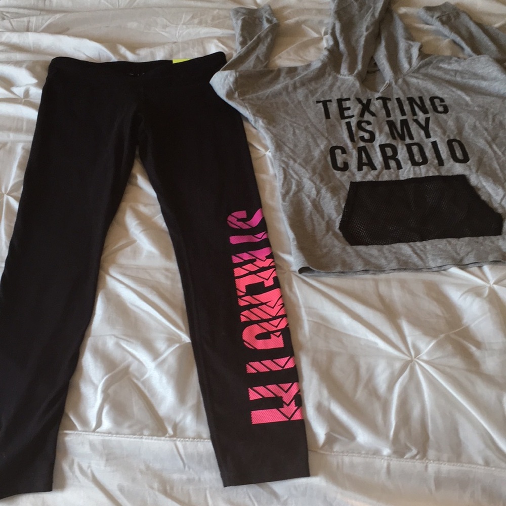 Xersion leggings and hoodie